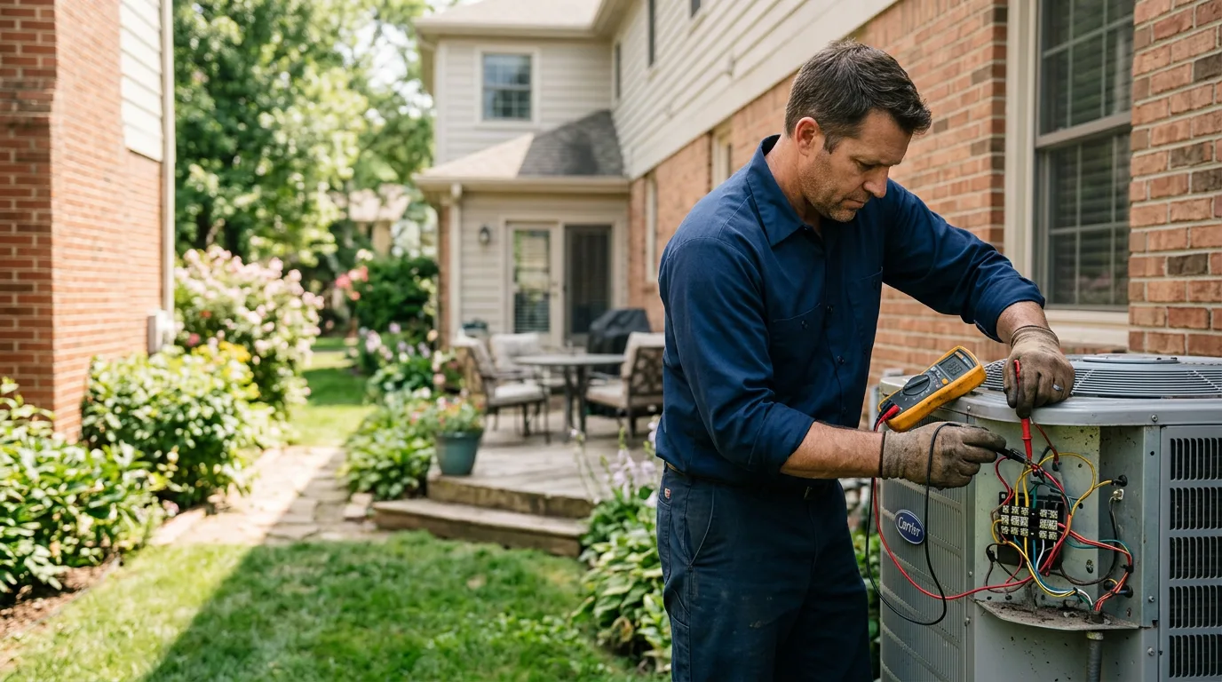 HVAC technician working near Middlebrook, VA